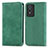 Leather Case Stands Flip Cover Holder S04D for Vivo Y74s 5G Green