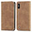 Leather Case Stands Flip Cover Holder S04D for Wiko Y81