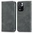 Leather Case Stands Flip Cover Holder S04D for Xiaomi Mi 11i 5G (2022) Gray