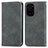 Leather Case Stands Flip Cover Holder S04D for Xiaomi Mi 11i 5G Gray