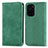 Leather Case Stands Flip Cover Holder S04D for Xiaomi Mi 11i 5G Green