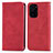 Leather Case Stands Flip Cover Holder S04D for Xiaomi Mi 11i 5G Red