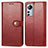 Leather Case Stands Flip Cover Holder S04D for Xiaomi Mi 12 5G Red