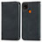 Leather Case Stands Flip Cover Holder S04D for Xiaomi POCO C3 Black