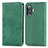 Leather Case Stands Flip Cover Holder S04D for Xiaomi Poco F3 GT 5G Green
