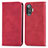 Leather Case Stands Flip Cover Holder S04D for Xiaomi Poco F3 GT 5G Red