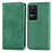 Leather Case Stands Flip Cover Holder S04D for Xiaomi Poco F4 5G Green