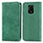 Leather Case Stands Flip Cover Holder S04D for Xiaomi Poco M2 Pro Green