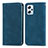 Leather Case Stands Flip Cover Holder S04D for Xiaomi Poco X4 GT 5G Blue