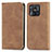 Leather Case Stands Flip Cover Holder S04D for Xiaomi Redmi 10 India