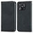 Leather Case Stands Flip Cover Holder S04D for Xiaomi Redmi 10 Power Black