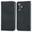 Leather Case Stands Flip Cover Holder S04D for Xiaomi Redmi K40 Gaming 5G Black