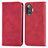 Leather Case Stands Flip Cover Holder S04D for Xiaomi Redmi K40 Gaming 5G Red