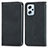 Leather Case Stands Flip Cover Holder S04D for Xiaomi Redmi K50i 5G Black