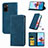 Leather Case Stands Flip Cover Holder S04D for Xiaomi Redmi Note 10 4G