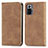 Leather Case Stands Flip Cover Holder S04D for Xiaomi Redmi Note 10 Pro 4G