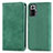 Leather Case Stands Flip Cover Holder S04D for Xiaomi Redmi Note 10 Pro 4G Green