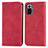 Leather Case Stands Flip Cover Holder S04D for Xiaomi Redmi Note 10 Pro 4G Red