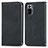 Leather Case Stands Flip Cover Holder S04D for Xiaomi Redmi Note 10 Pro Max Black