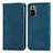 Leather Case Stands Flip Cover Holder S04D for Xiaomi Redmi Note 10 Pro Max Blue