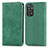 Leather Case Stands Flip Cover Holder S04D for Xiaomi Redmi Note 11 4G (2022) Green