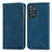 Leather Case Stands Flip Cover Holder S04D for Xiaomi Redmi Note 11 Pro 4G Blue