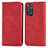 Leather Case Stands Flip Cover Holder S04D for Xiaomi Redmi Note 11 Pro 4G Red