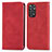 Leather Case Stands Flip Cover Holder S04D for Xiaomi Redmi Note 11 Pro 5G Red