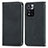 Leather Case Stands Flip Cover Holder S04D for Xiaomi Redmi Note 11 Pro+ Plus 5G Black