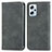 Leather Case Stands Flip Cover Holder S04D for Xiaomi Redmi Note 11T Pro+ Plus 5G Gray