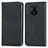Leather Case Stands Flip Cover Holder S04D for Xiaomi Redmi Note 9 Pro Black