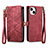 Leather Case Stands Flip Cover Holder S05D for Apple iPhone 13