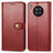 Leather Case Stands Flip Cover Holder S05D for Huawei Nova 8i Red