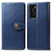 Leather Case Stands Flip Cover Holder S05D for Huawei P40 Blue