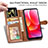 Leather Case Stands Flip Cover Holder S05D for Motorola Moto G Power (2022)