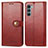 Leather Case Stands Flip Cover Holder S05D for Motorola Moto G200 5G