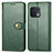 Leather Case Stands Flip Cover Holder S05D for OnePlus 10 Pro 5G Green