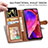 Leather Case Stands Flip Cover Holder S05D for OnePlus Nord N200 5G