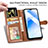 Leather Case Stands Flip Cover Holder S05D for Oppo A53s 5G