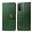 Leather Case Stands Flip Cover Holder S05D for Oppo A54 5G Green