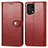 Leather Case Stands Flip Cover Holder S05D for Oppo Find X5 Pro 5G Red