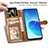 Leather Case Stands Flip Cover Holder S05D for Oppo Reno6 5G