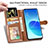 Leather Case Stands Flip Cover Holder S05D for Oppo Reno6 Pro 5G