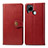 Leather Case Stands Flip Cover Holder S05D for Realme C12 Red