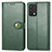 Leather Case Stands Flip Cover Holder S05D for Realme GT Master 5G Green