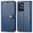 Leather Case Stands Flip Cover Holder S05D for Realme GT2 Pro 5G Blue