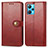 Leather Case Stands Flip Cover Holder S05D for Realme Q5 5G Red