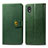 Leather Case Stands Flip Cover Holder S05D for Samsung Galaxy A01 Core Green