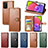 Leather Case Stands Flip Cover Holder S05D for Samsung Galaxy A02s