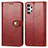 Leather Case Stands Flip Cover Holder S05D for Samsung Galaxy A13 4G Red